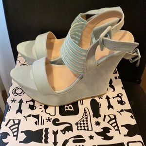 Baby blue heels